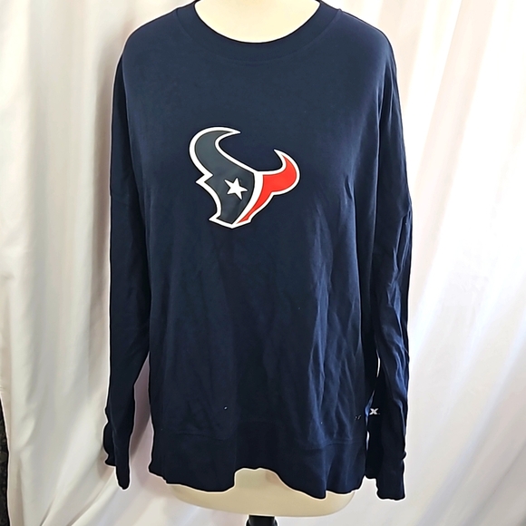 MSX Michael Strahan for NFL Official womens Texas Ls navy tunic shirt - Picture 1 of 4